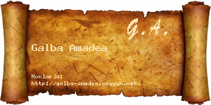 Galba Amadea névjegykártya